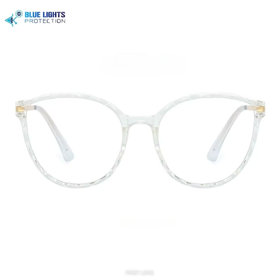 Lightweight Optura blue light filter spectacles for eye strain relief