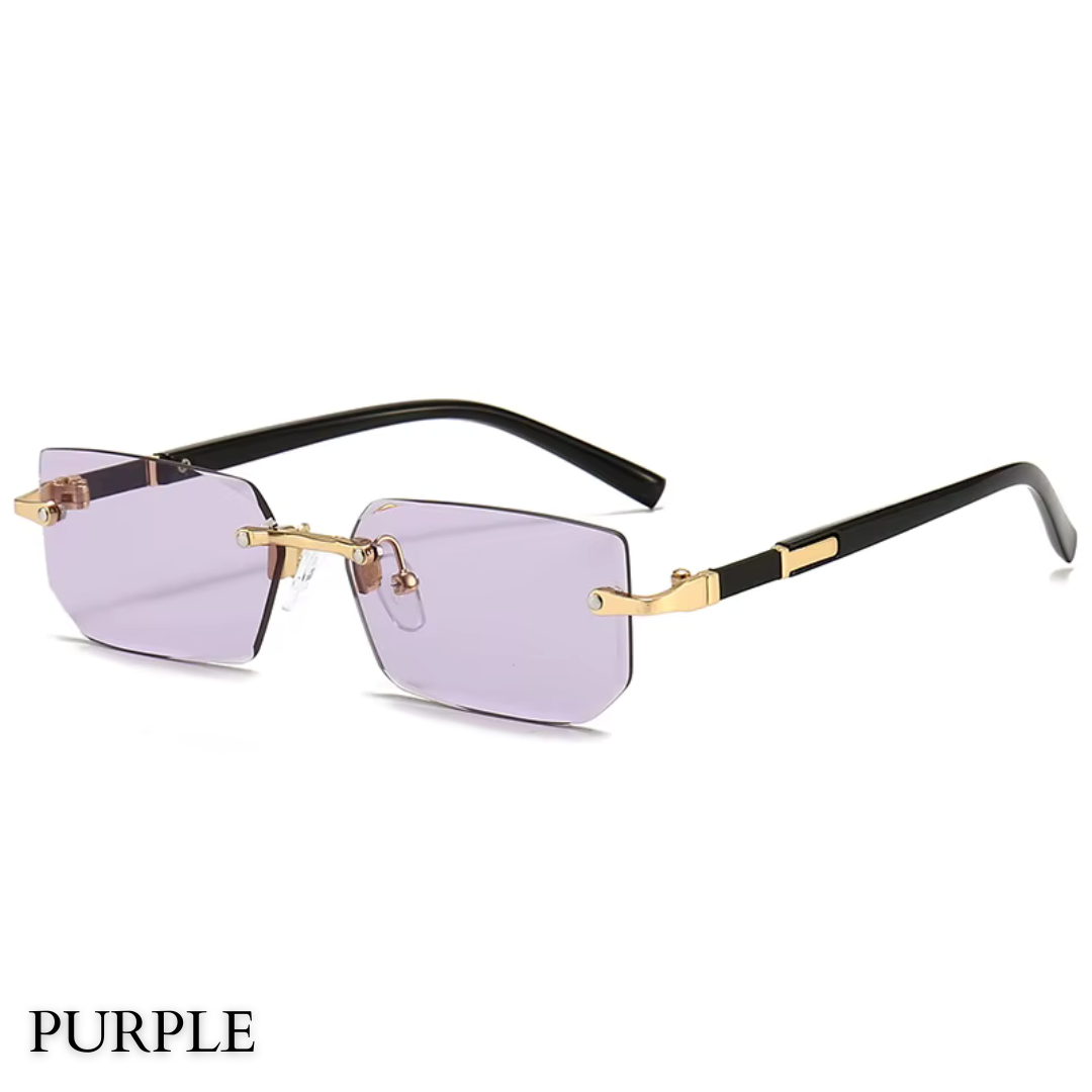 First Lens Shadeon UV400 Sunglasses S040 black frame with gold accents