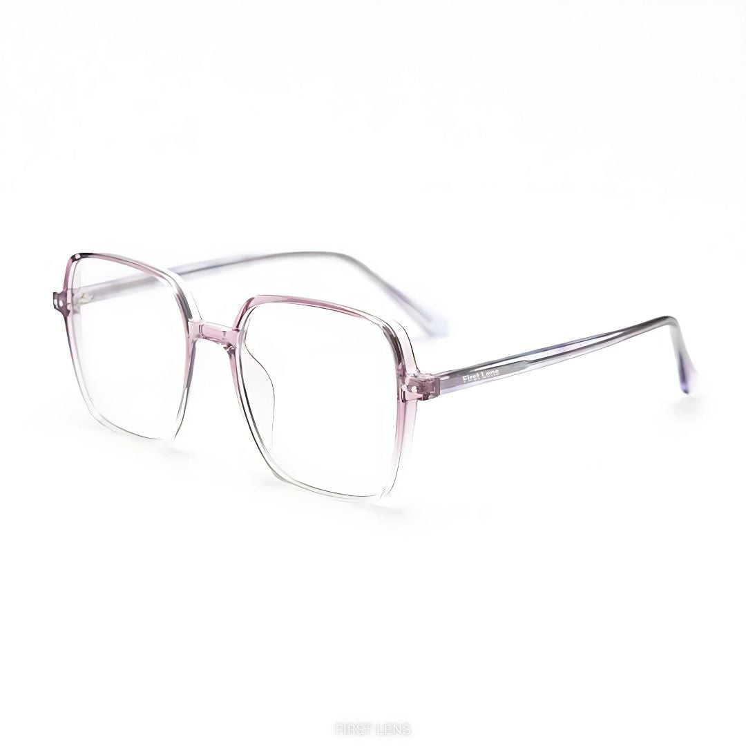Lightweight Snowy frame spectacles for digital eye strain relief