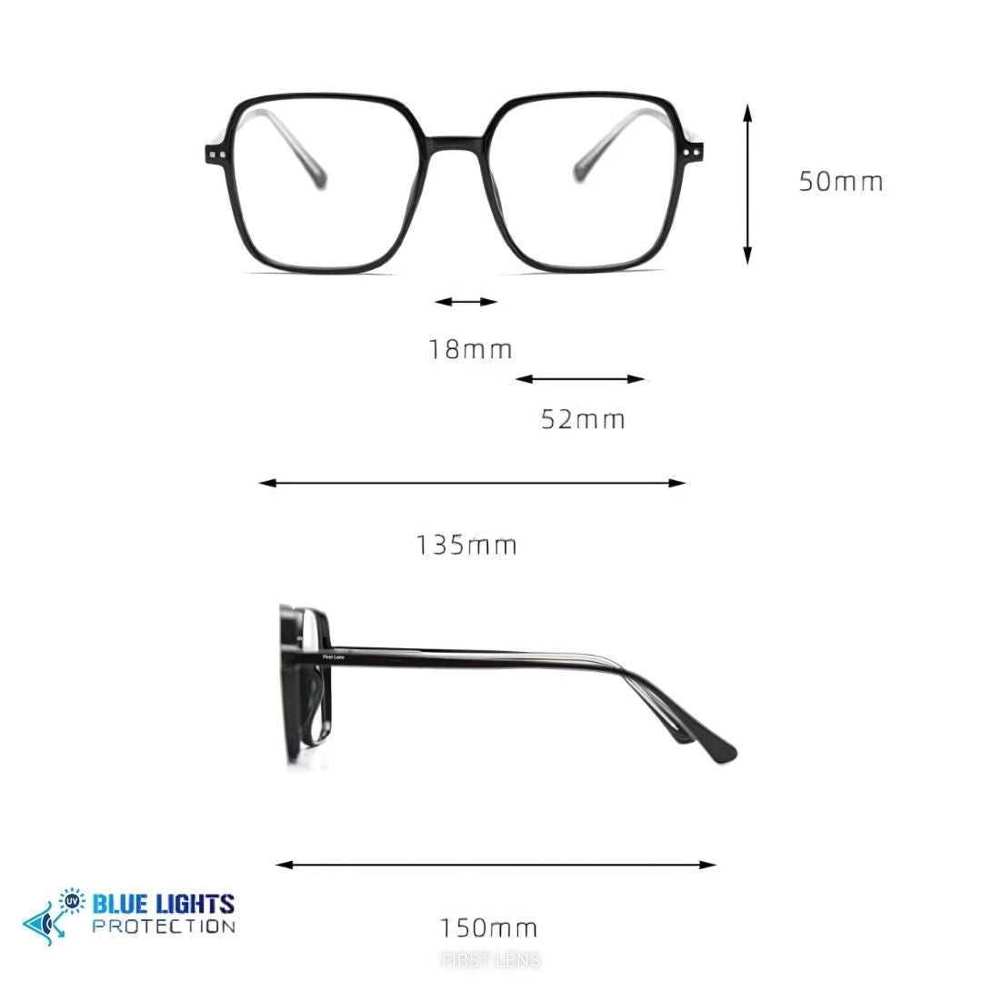 Snowy model blue light blocking eyewear for students and professionals