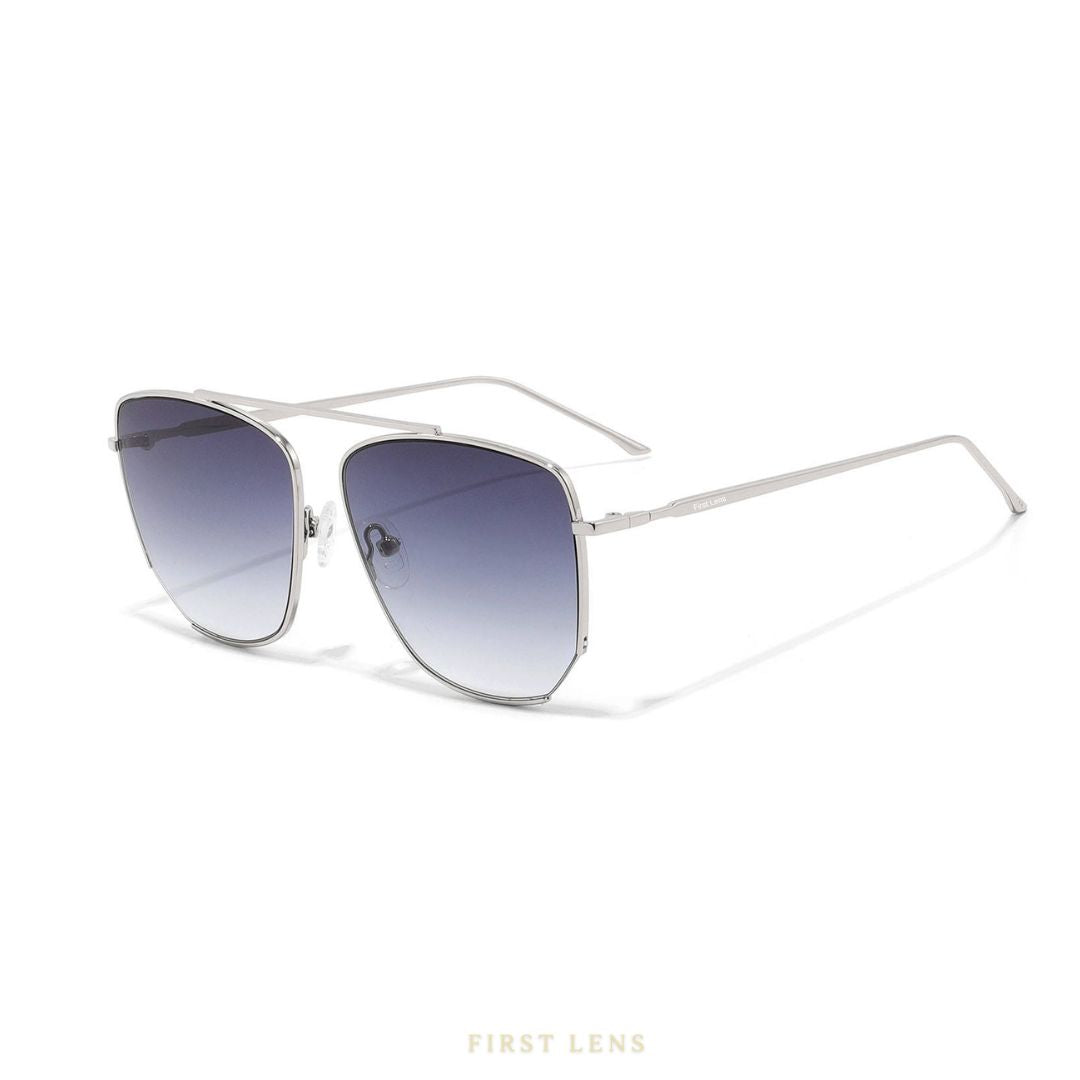 First Lens Sunspire UV400 Sunglasses S020 – Stylish Black Frame, UV Protection