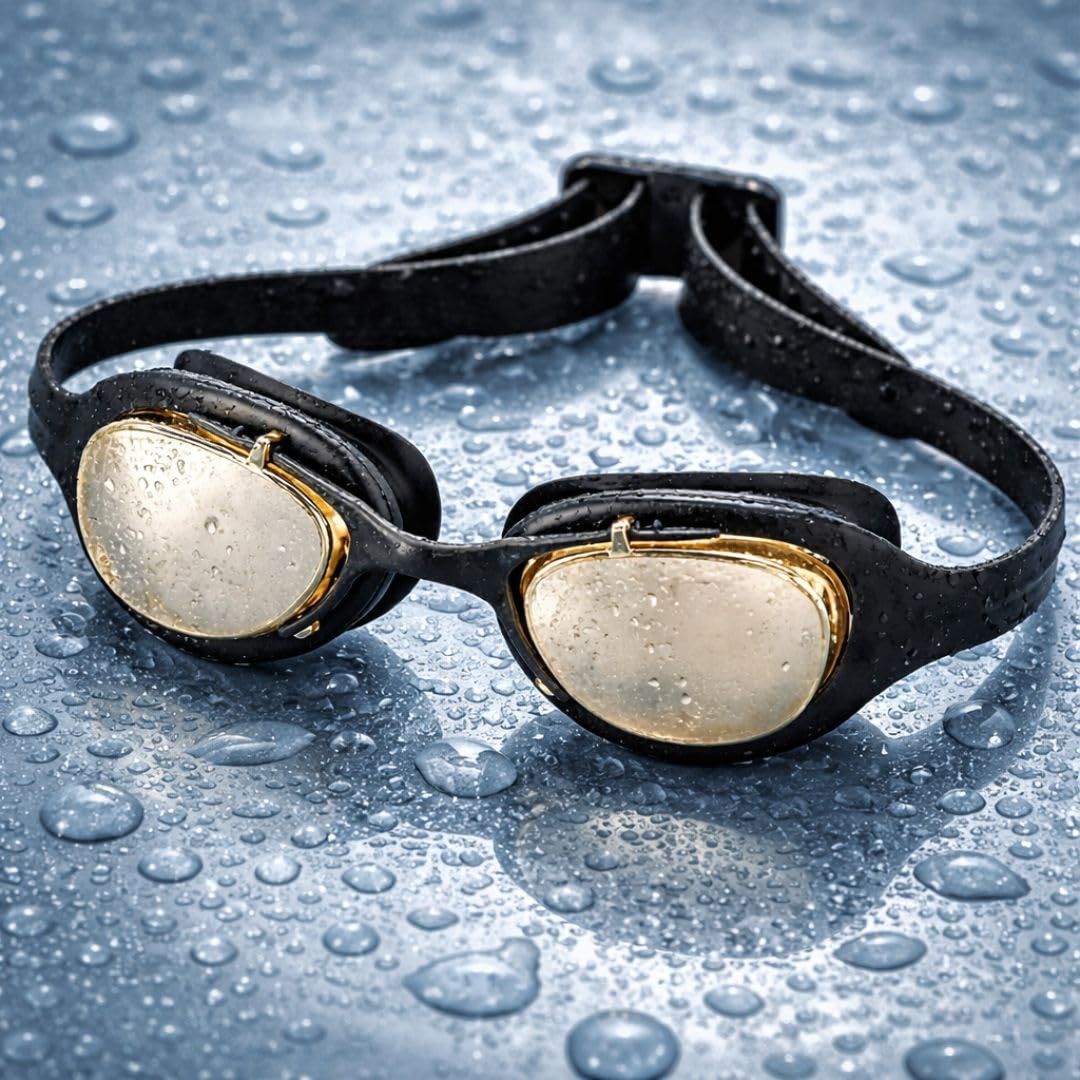 First Lens Adult Clear Wave Swimming Goggles for Men & Women