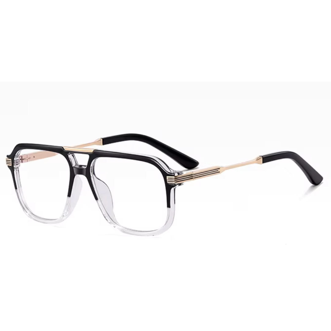 First Lens Astro Bar Blue Light Computer Glasses- B115-Transprent-Black