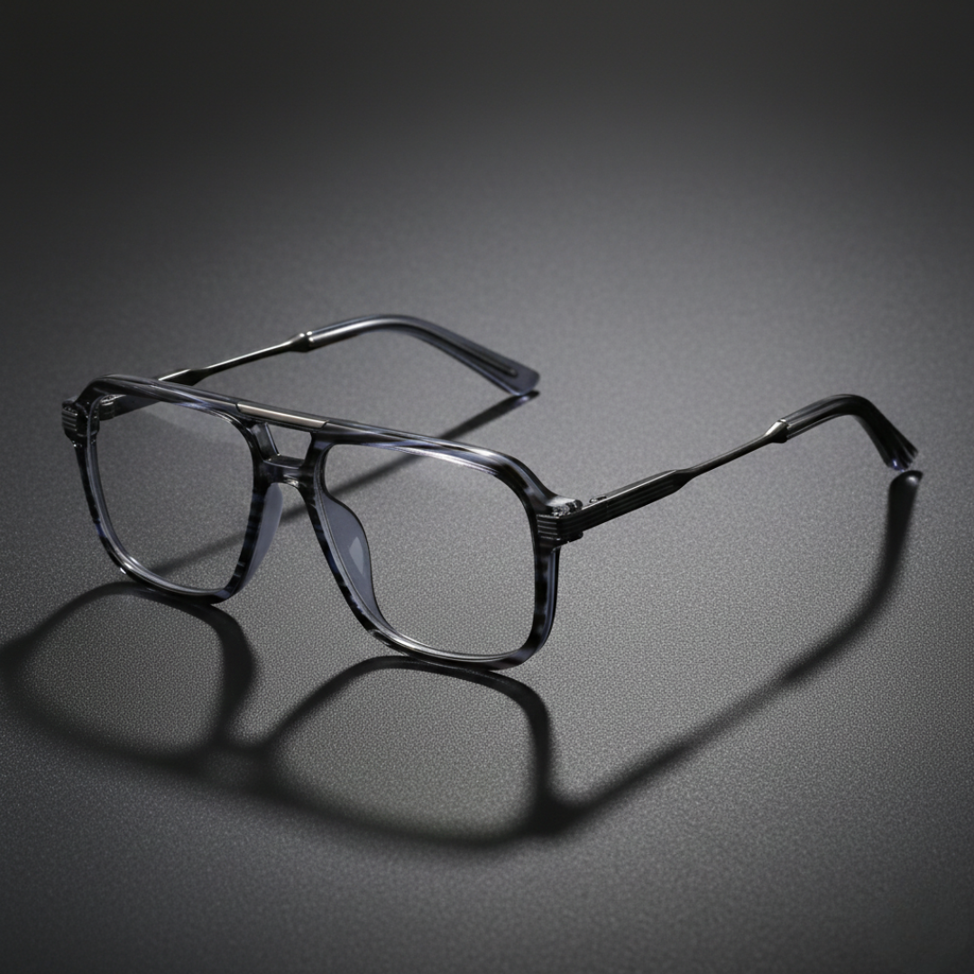 First Lens Astro Bar Blue Light Computer Glasses- B115-Blue-Stripe