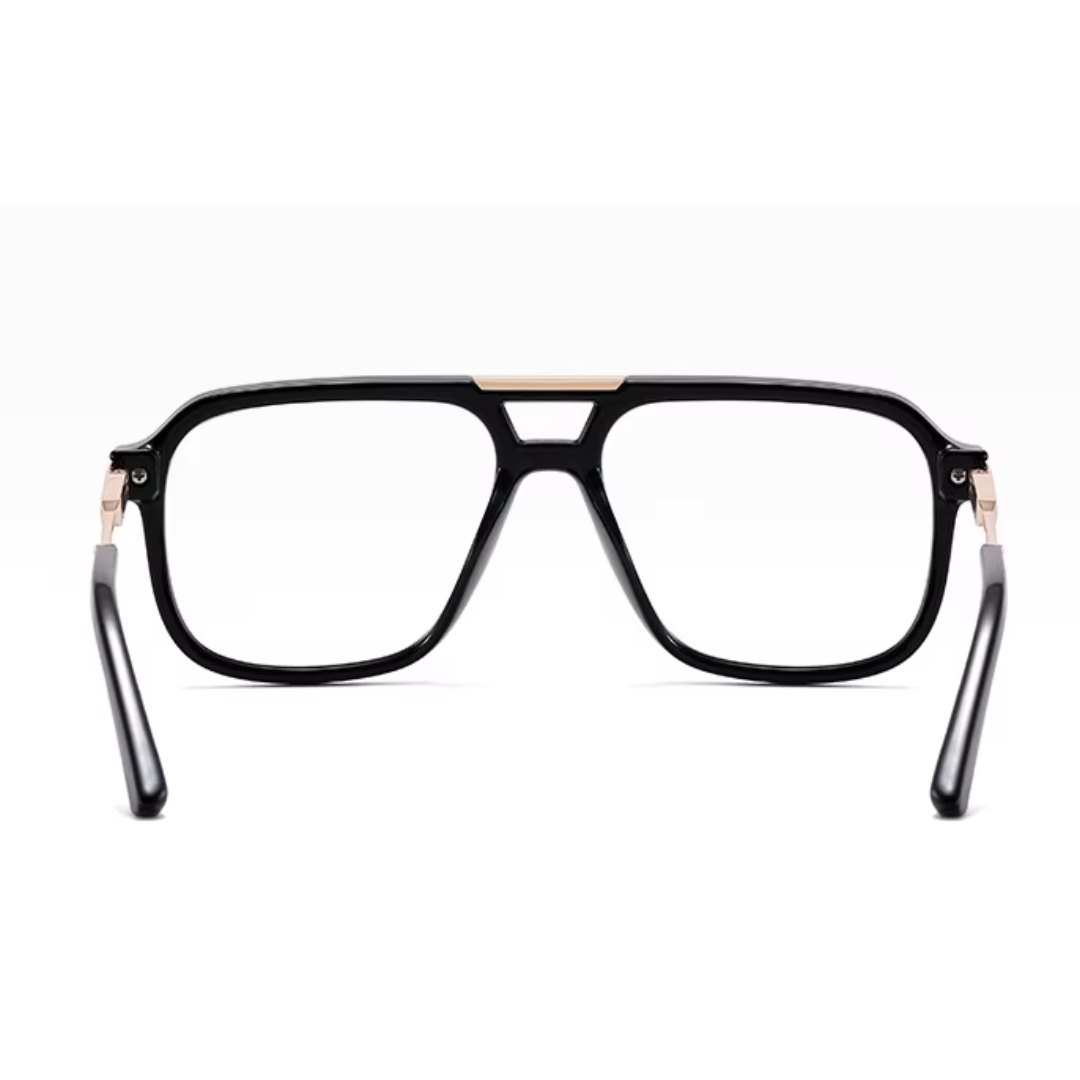 First Lens Astro Bar Blue Light Computer Glasses- B115-Gold-Black