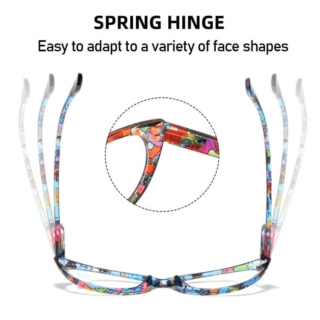 First Lens Cat Eye Floral Computer Glasses For Women-B094