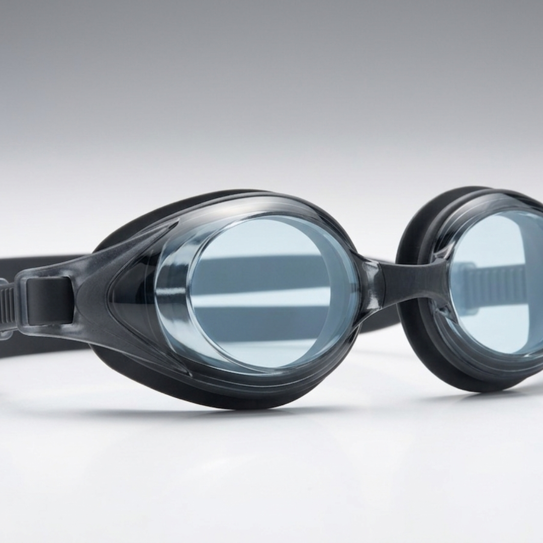 First Lens Customize Powered Swimming Goggles with UV Protection & Antifog - Plus Power (Hyperopia) - SW021
