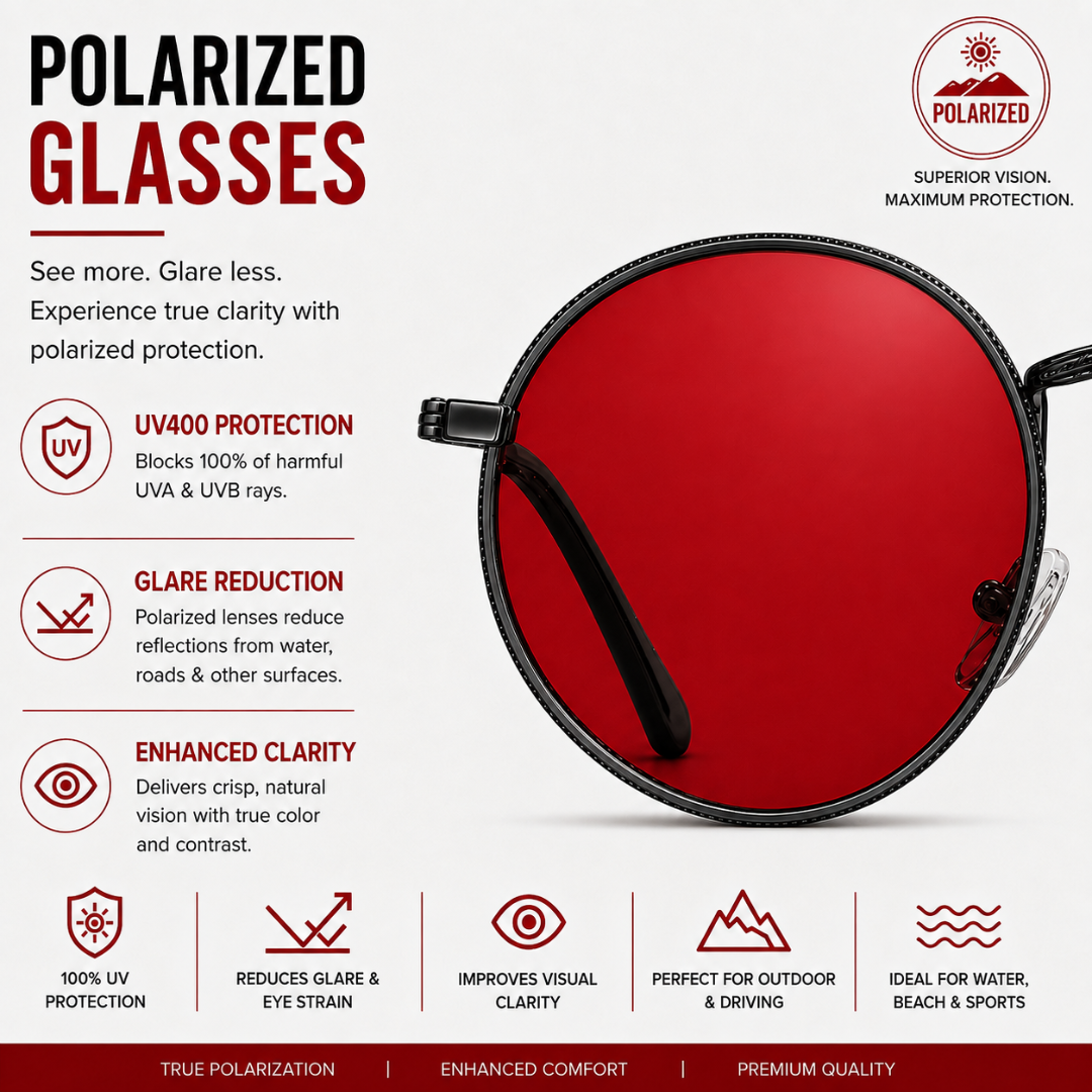 First Lens Musgrav Polarized Sunglasses Red Black S500