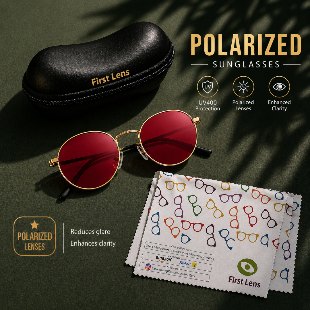 First Lens Musgrav Polarized Sunglasses Red Gold S499