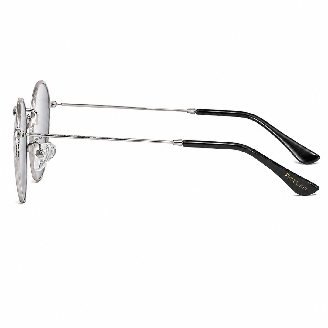 First Lens Polarized Sunglasses Silver Mirrored S506