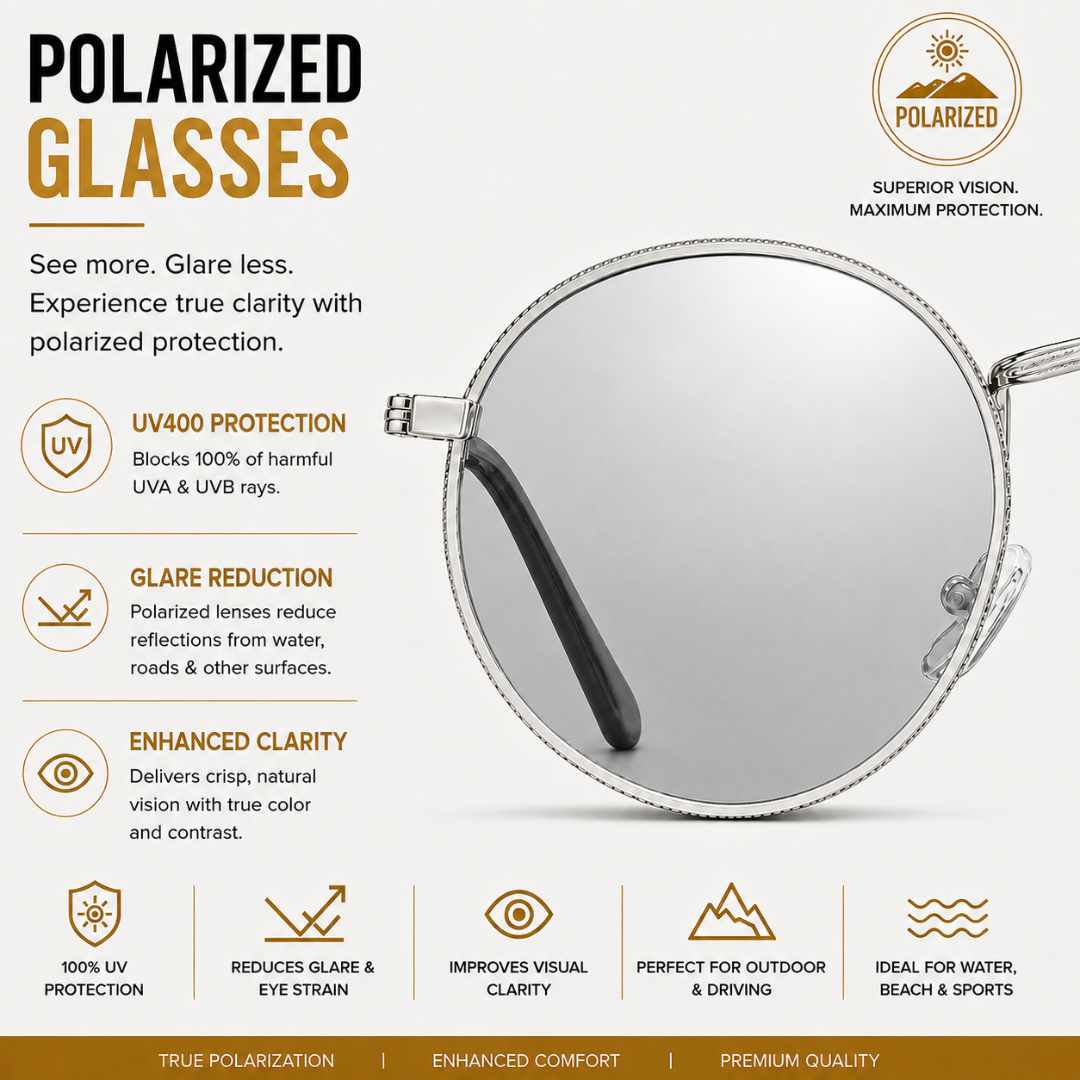 First Lens Polarized Sunglasses Silver Mirrored S506