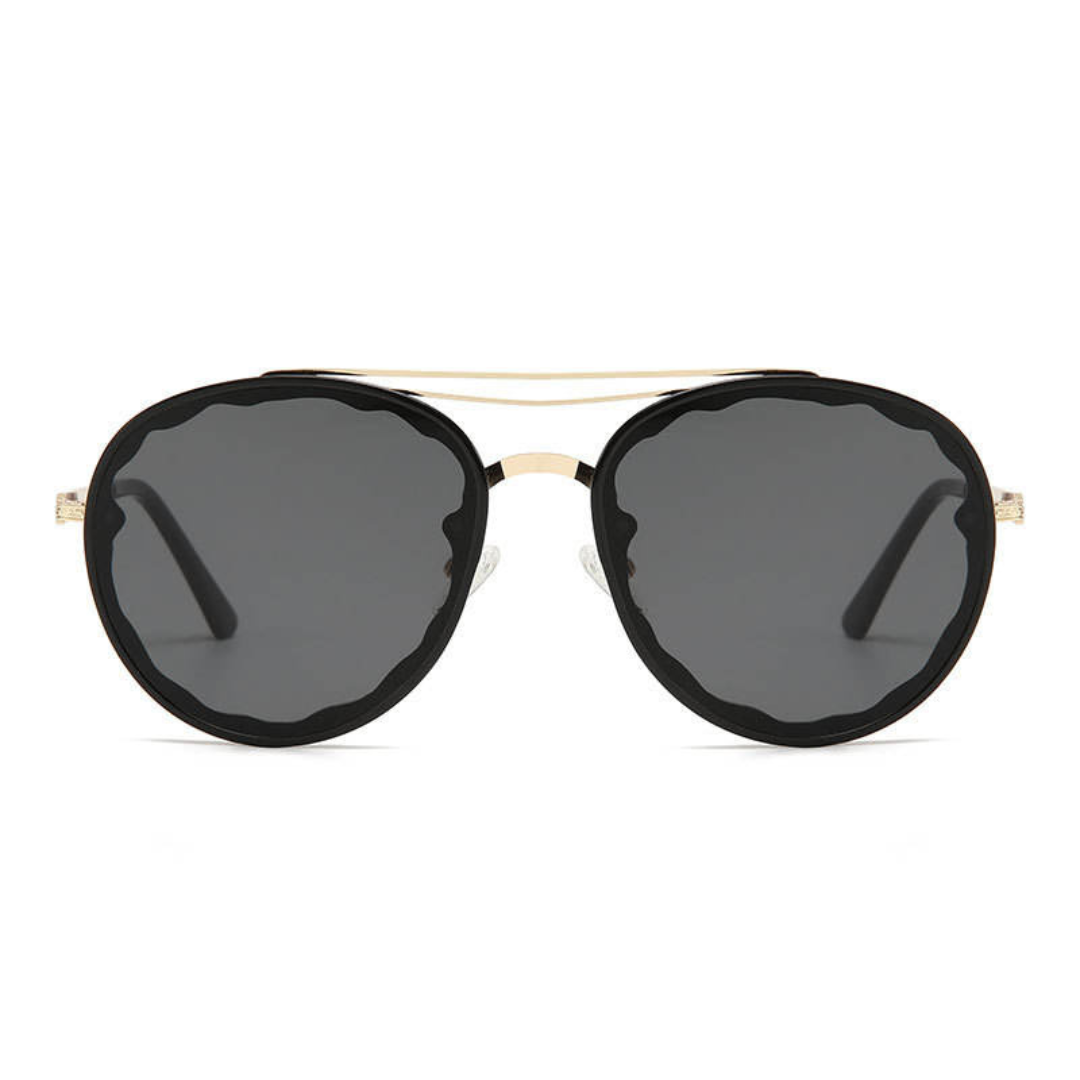 First Lens Noir Luxe Round Sunglasses-S124