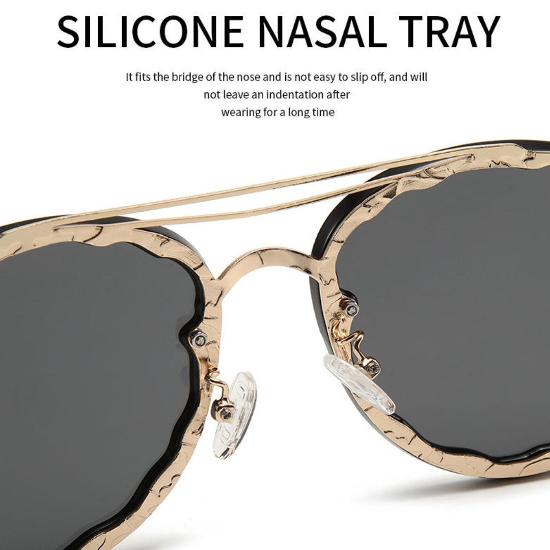 First Lens Noir Luxe Round Sunglasses-S124
