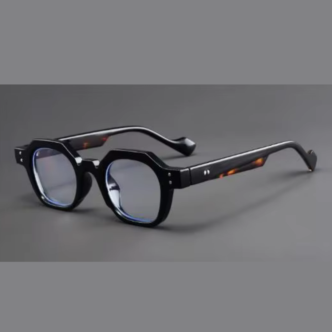 First Lens Onyx Geometric Blue Light Computer Glasses - B102