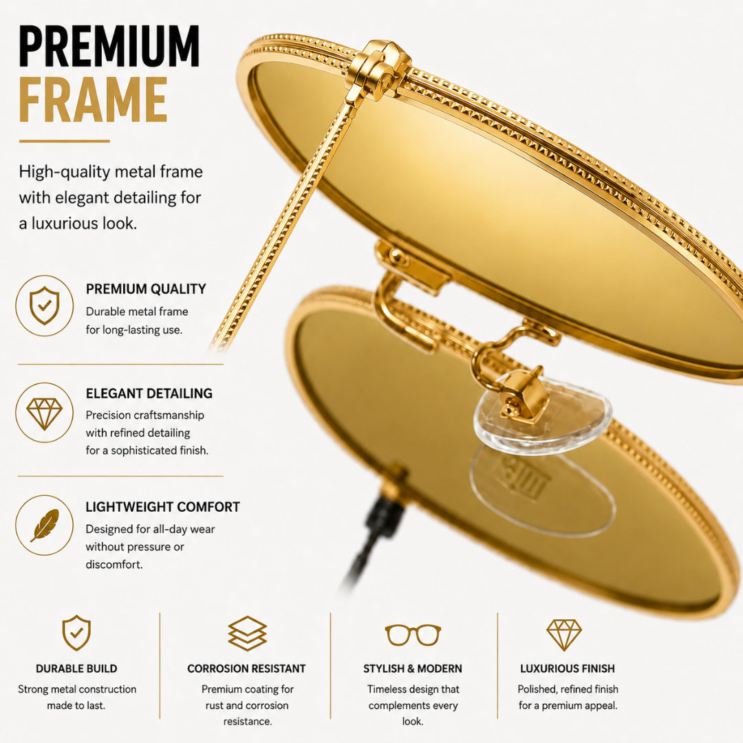 First Lens Polarized Sunglasses Gold Mirrored S507