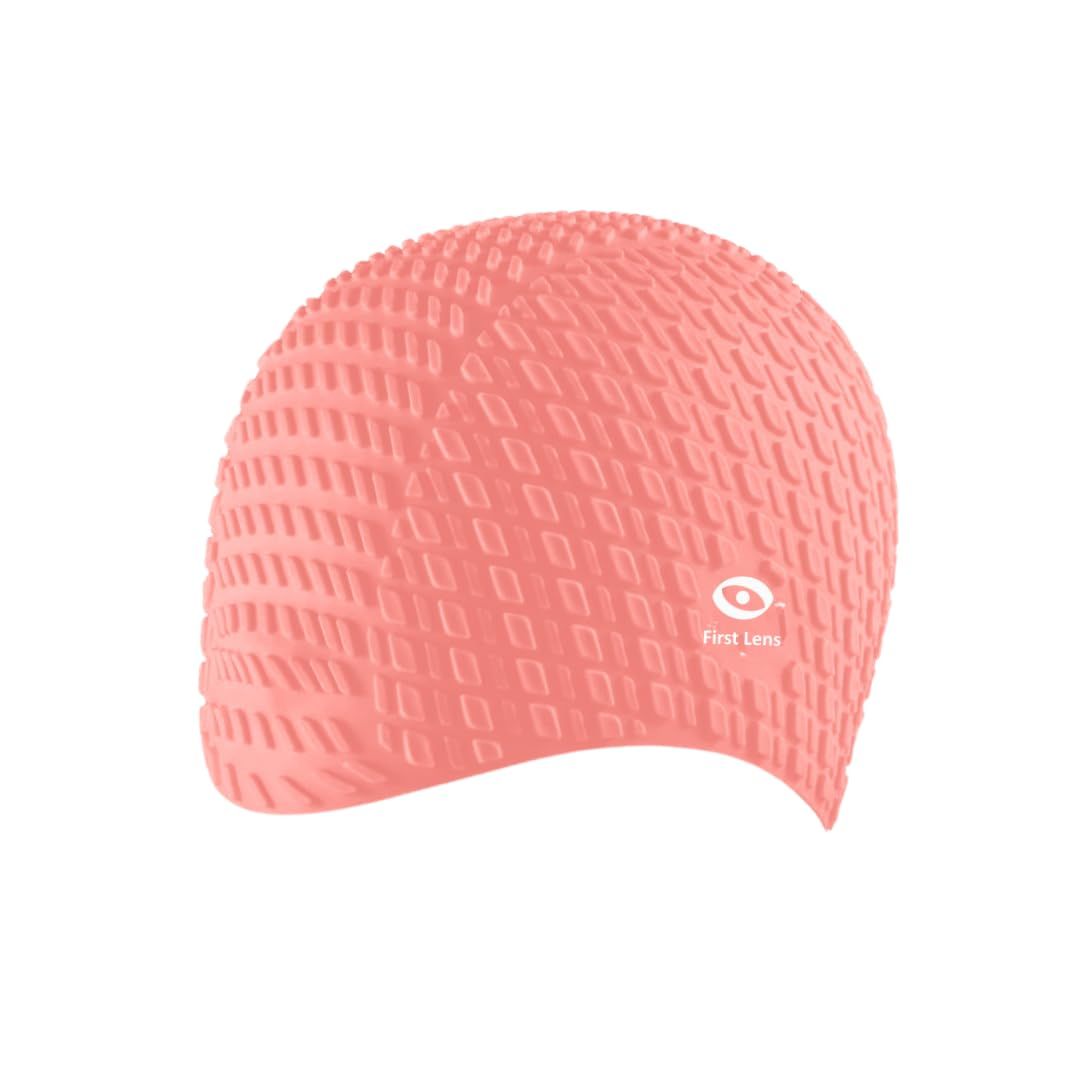 First Lens Square Swimming Cap for Men & Women