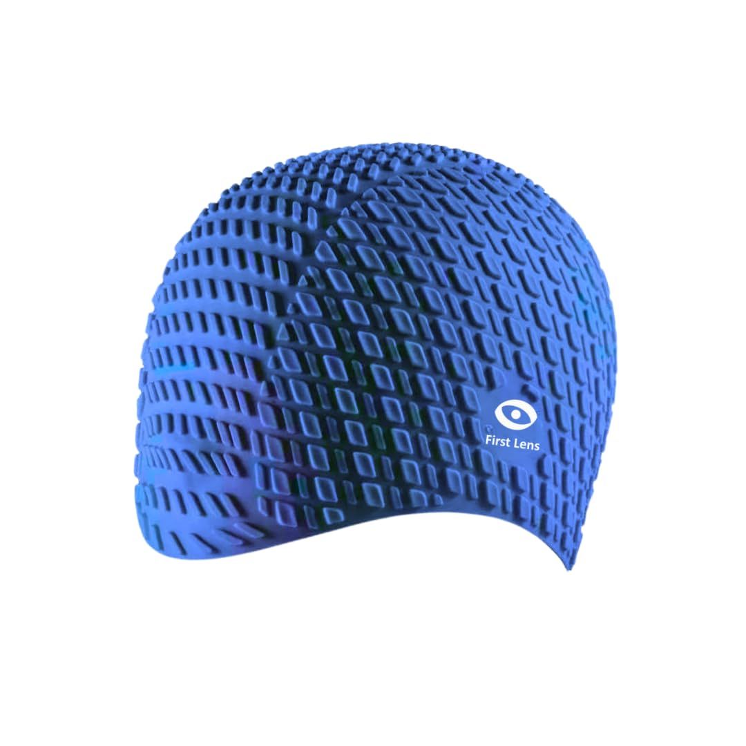First Lens Square Swimming Cap for Men & Women