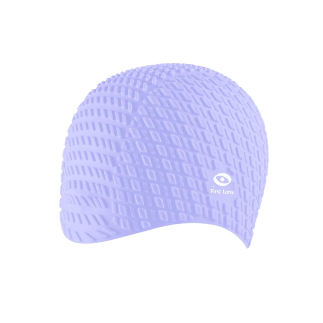 First Lens Square Swimming Cap for Men & Women