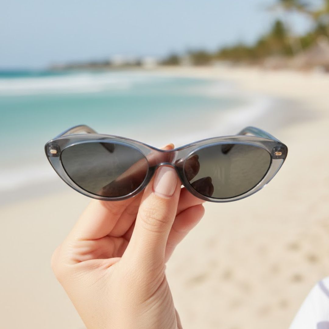 First Lens Swan Wing Cat-Eye Sunglasses-S120