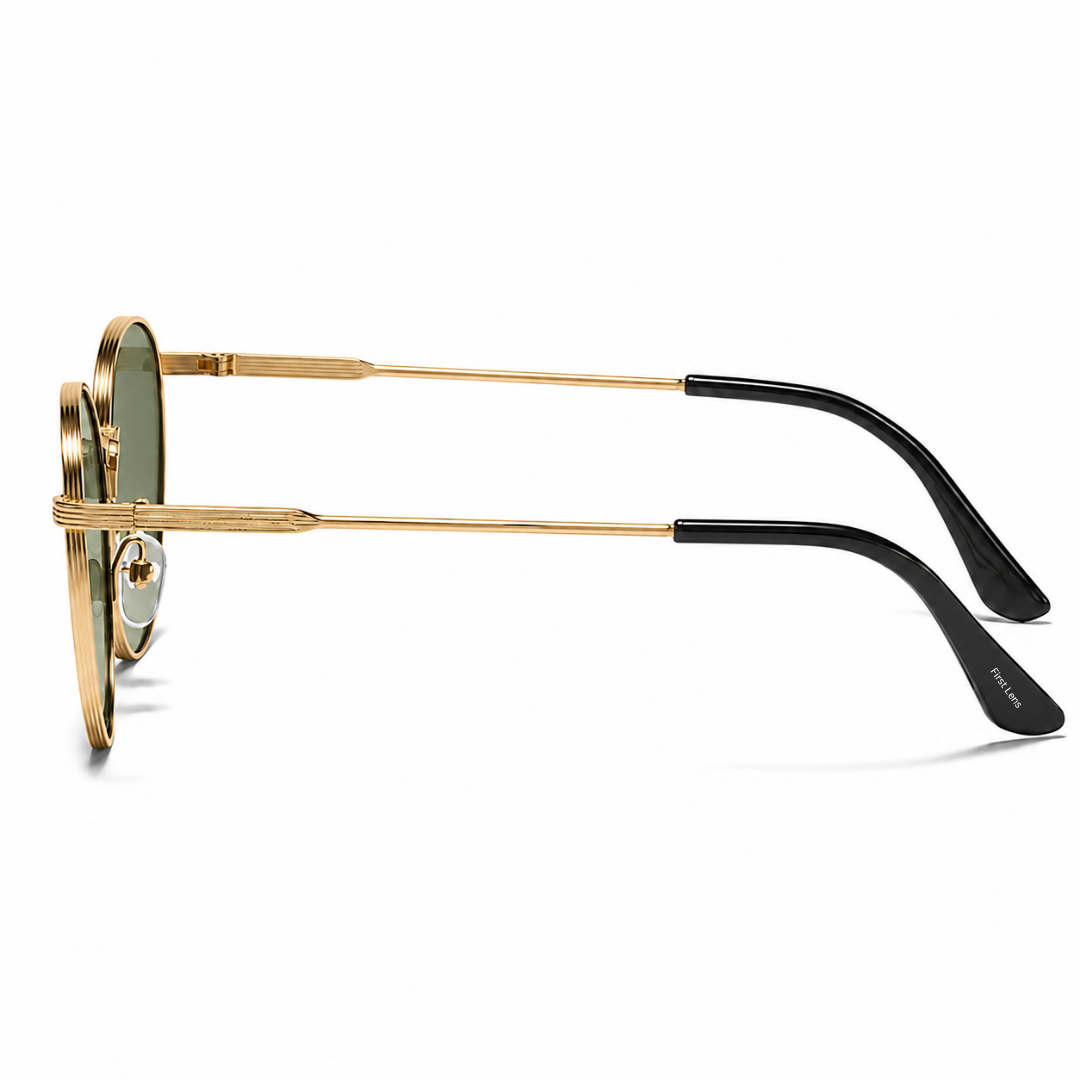 First Lens Tacca UV400 Sunglasses Green Gold S515