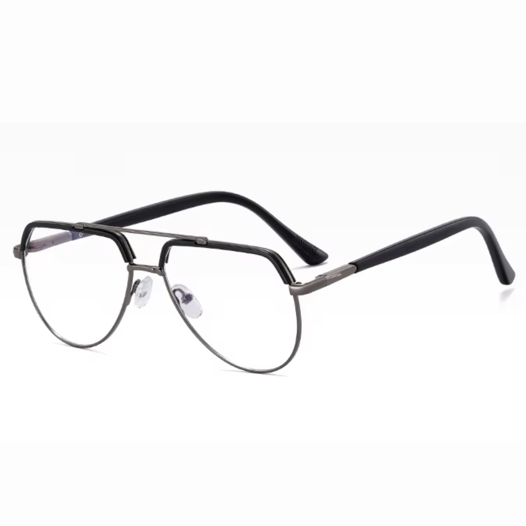 First Lens Hex Blue Light Computer Glasses- B114-Matt-Black