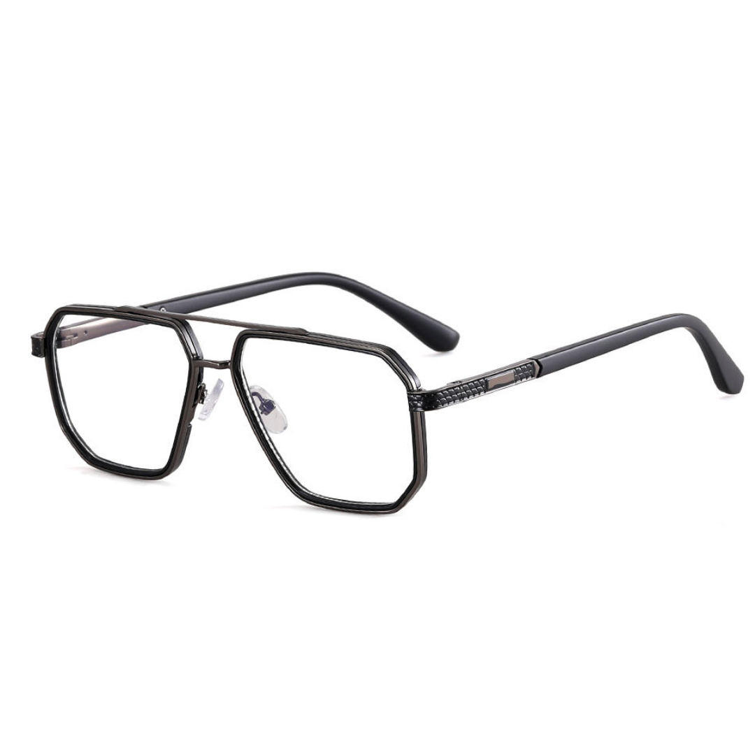 First Lens Urban Hexa Blue Light Computer Glasses- B116 - Matt- Black