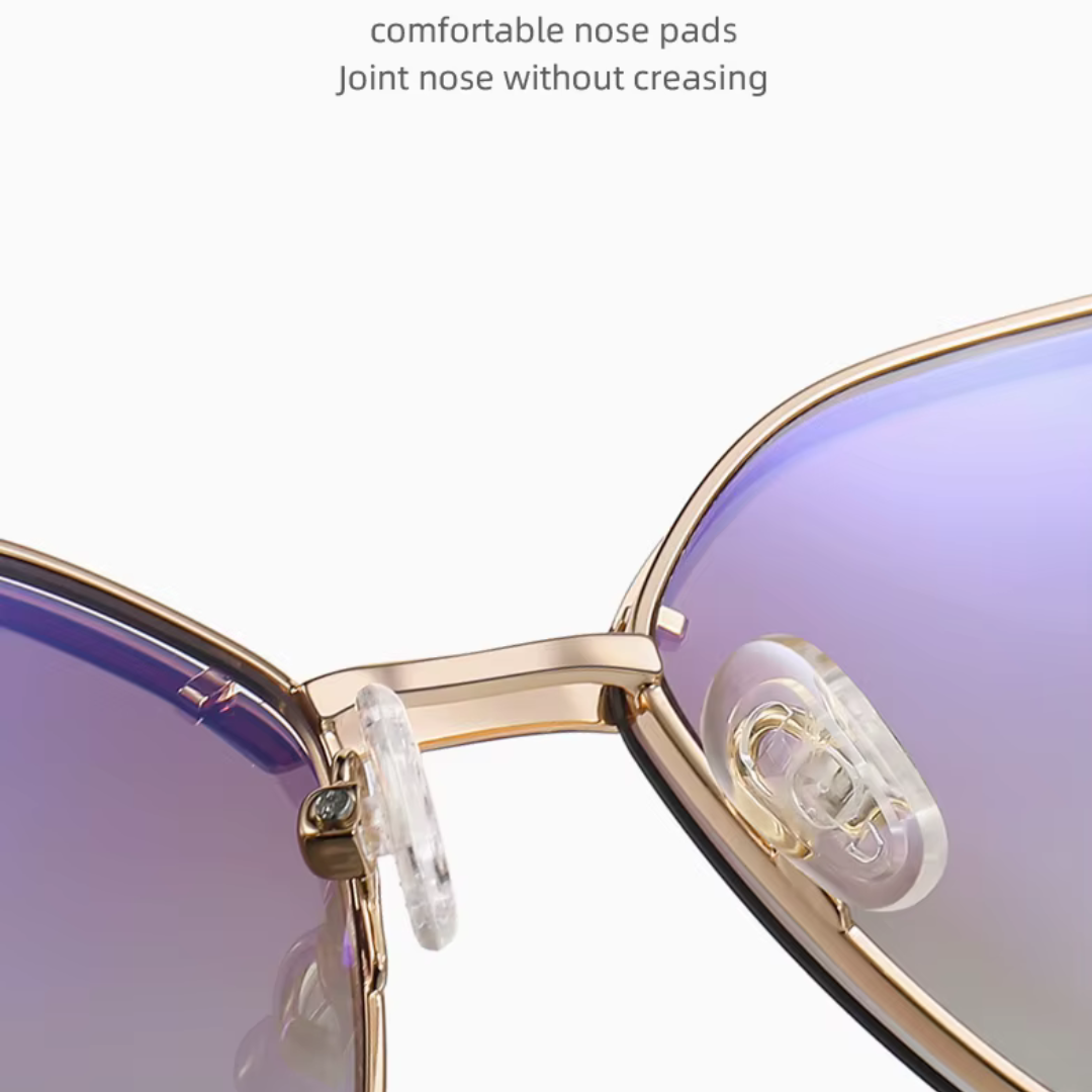 First Lens Vogue Square Magnetic Clip-On Sunglasses - S122