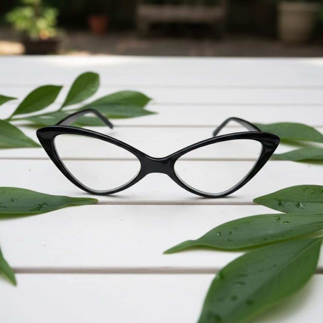 First Lens Winged Frame Cat Eye Computer Glasses-B095