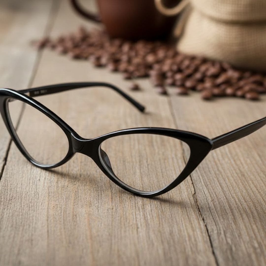 First Lens Winged Frame Cat Eye Computer Glasses-B095