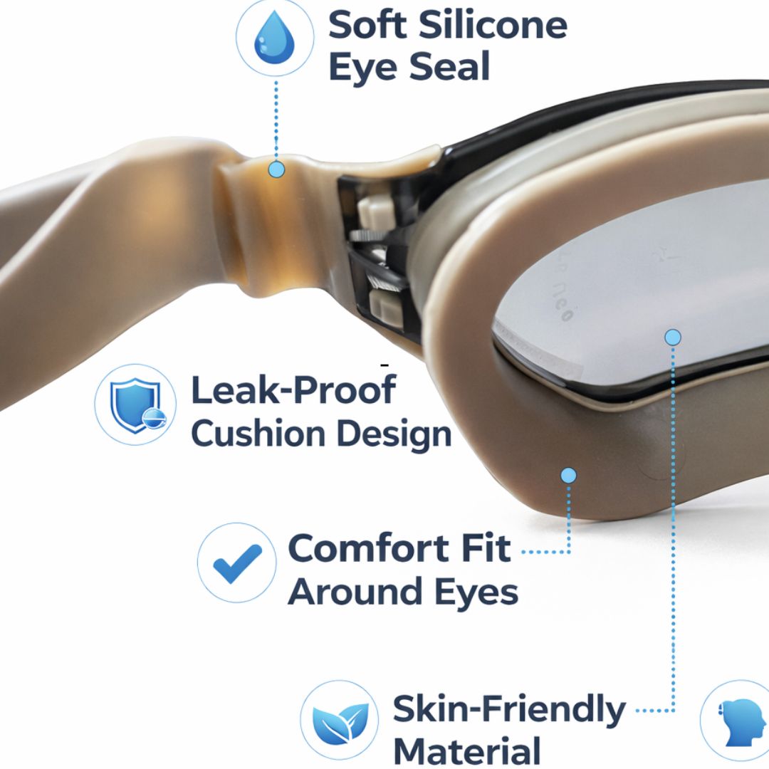 First Lens Adult Swimming Goggles with UV Protection & Antifog 013