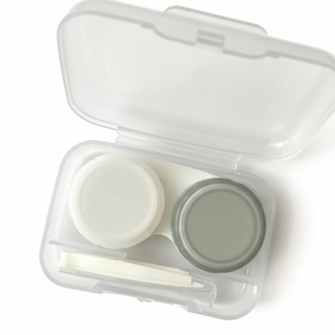 First Lens Compact Transparent Contact Lens Travel Care Kit
