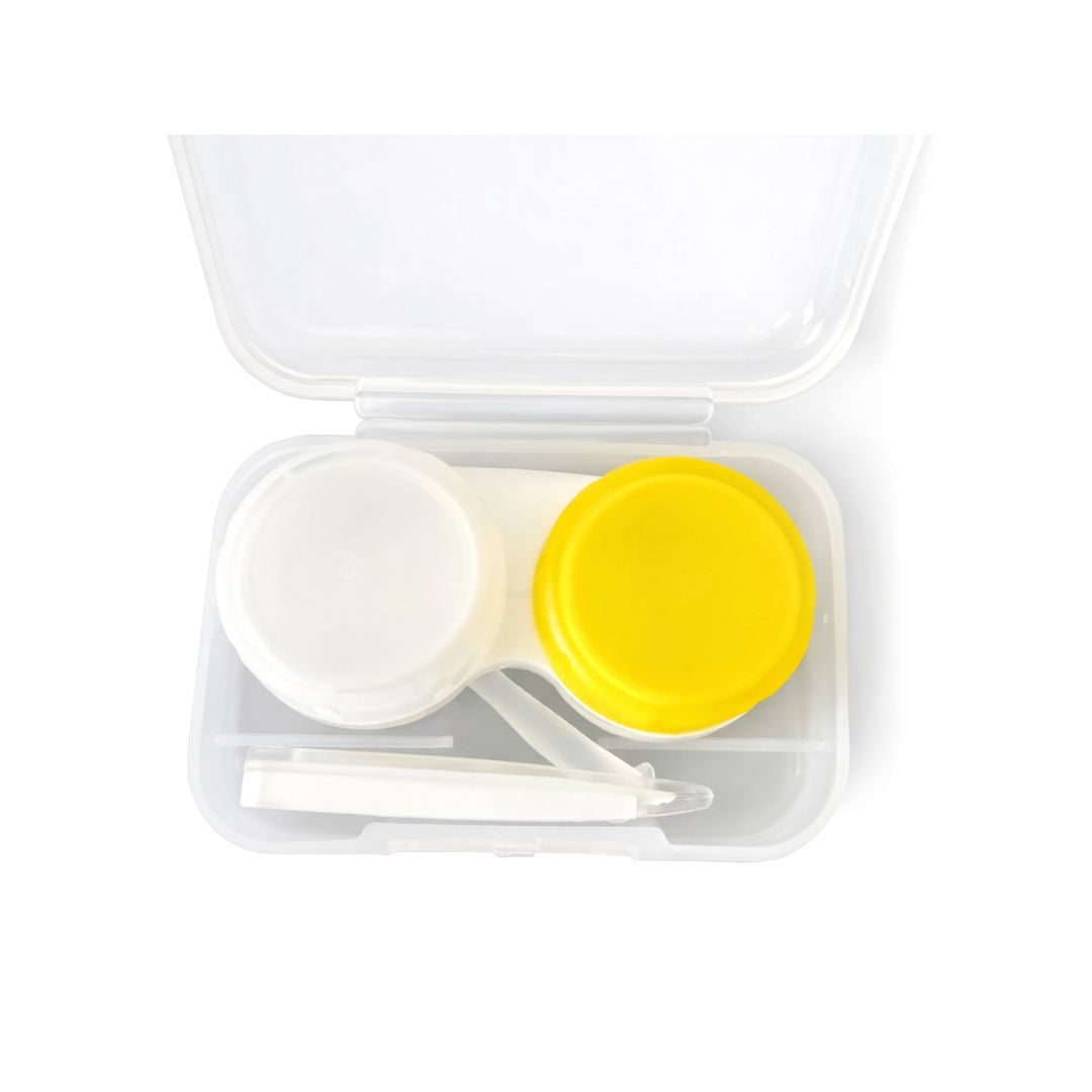 First Lens Compact Transparent Contact Lens Travel Care Kit