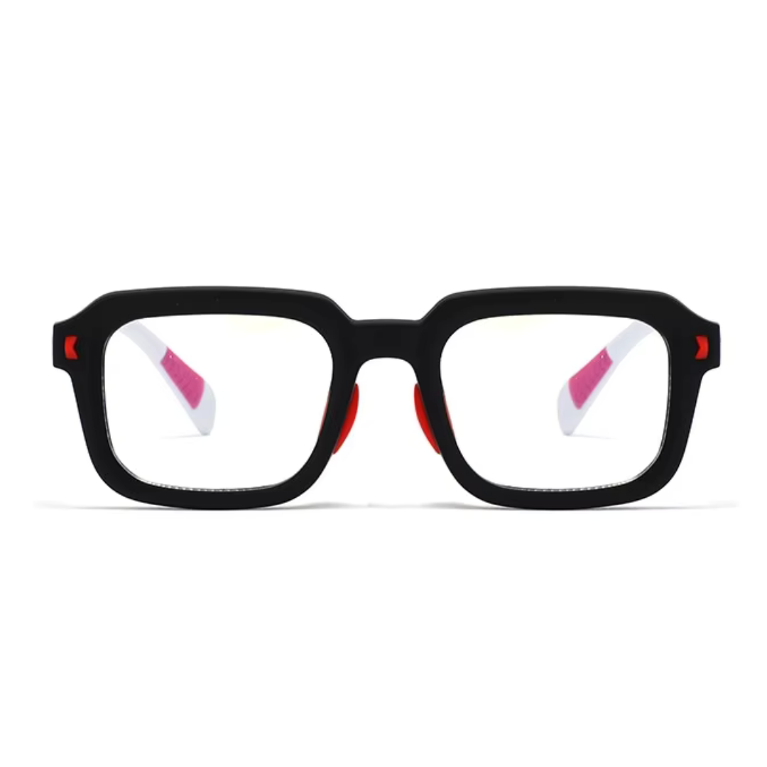 First Lens Dino Dash Kids Blue Light Computer Glasses Black & White - B281