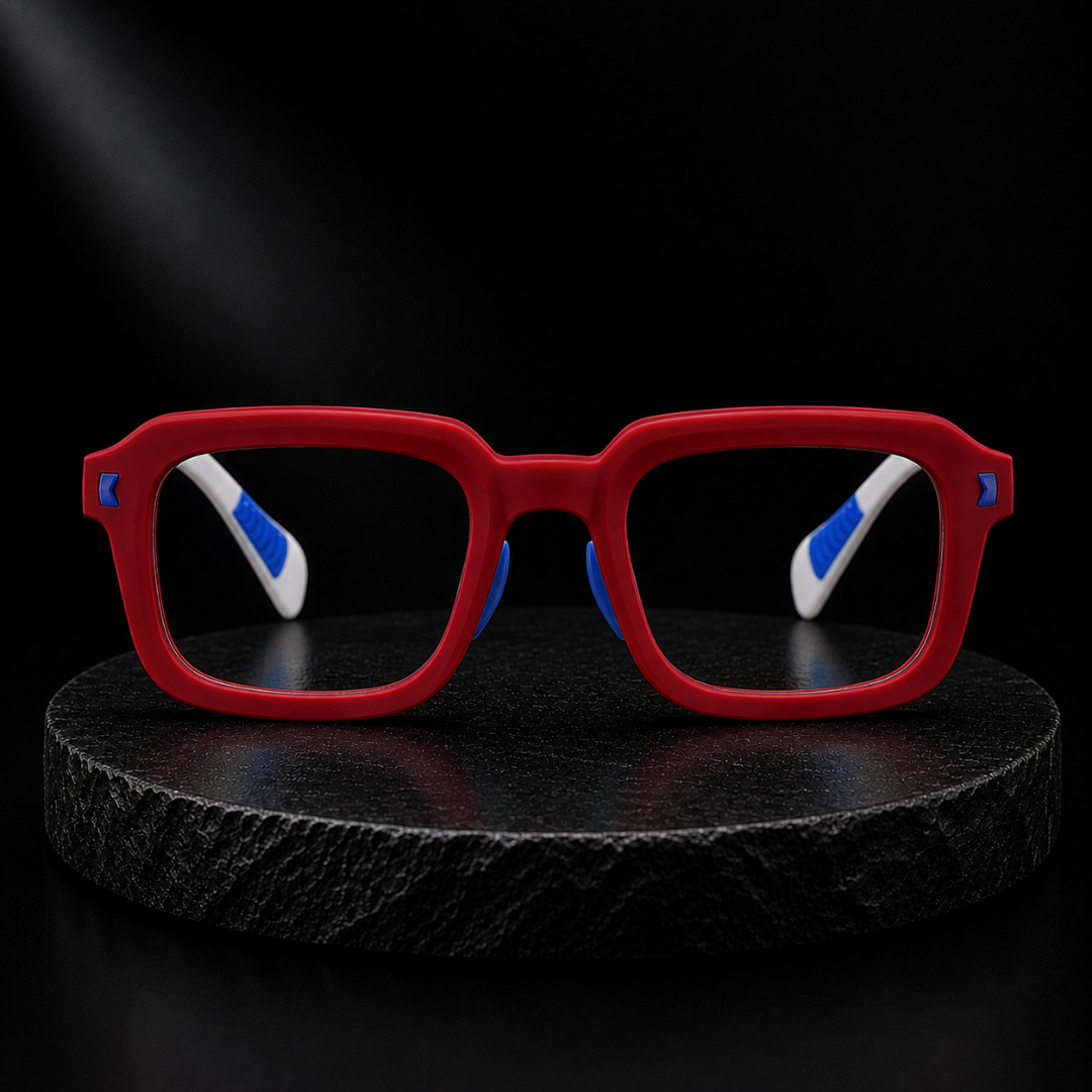 First Lens Dino Dash Kids Blue Light Computer Glasses Pink & Blue - B284