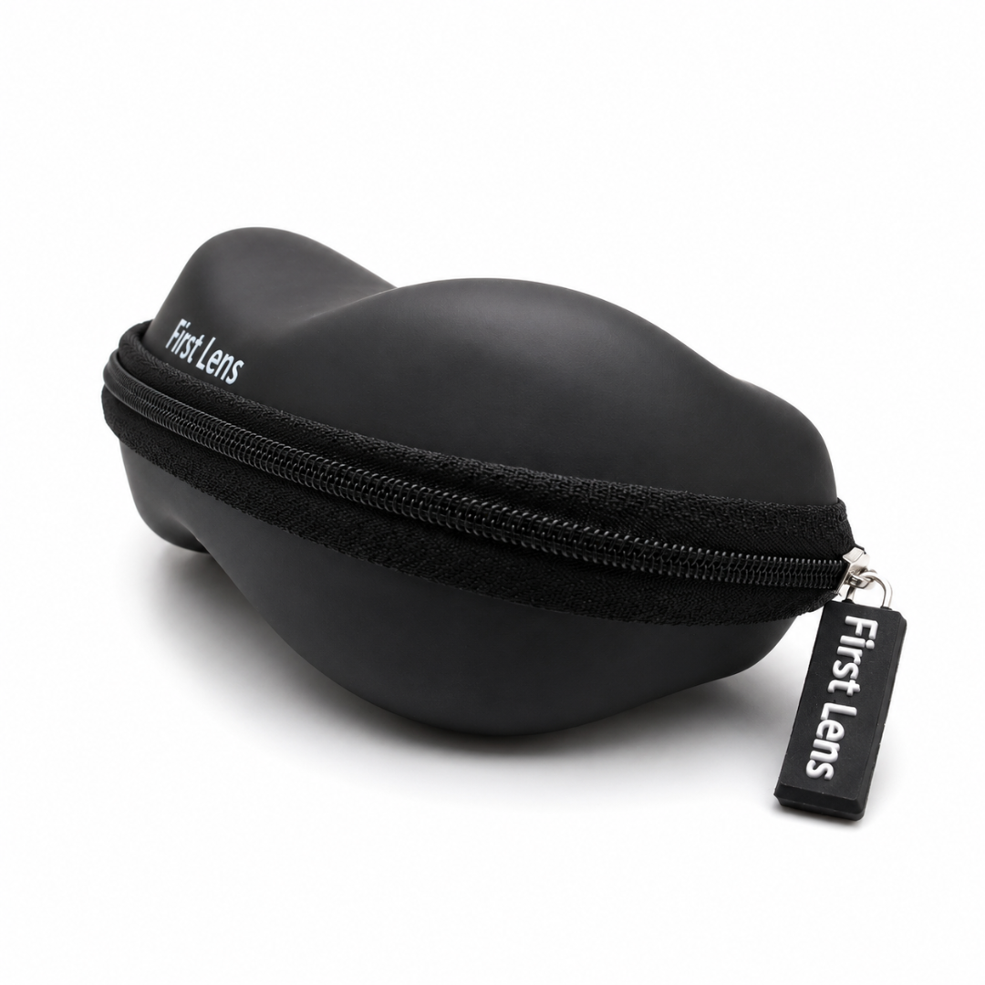 First Lens Hard Shell Sunglasses Case – Black