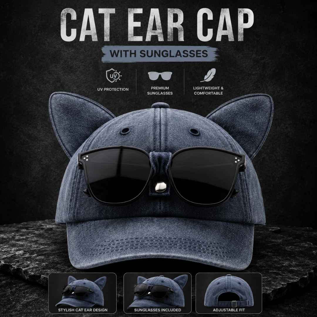 First Lens Kitty Pop Sunglass Cap Blue A081