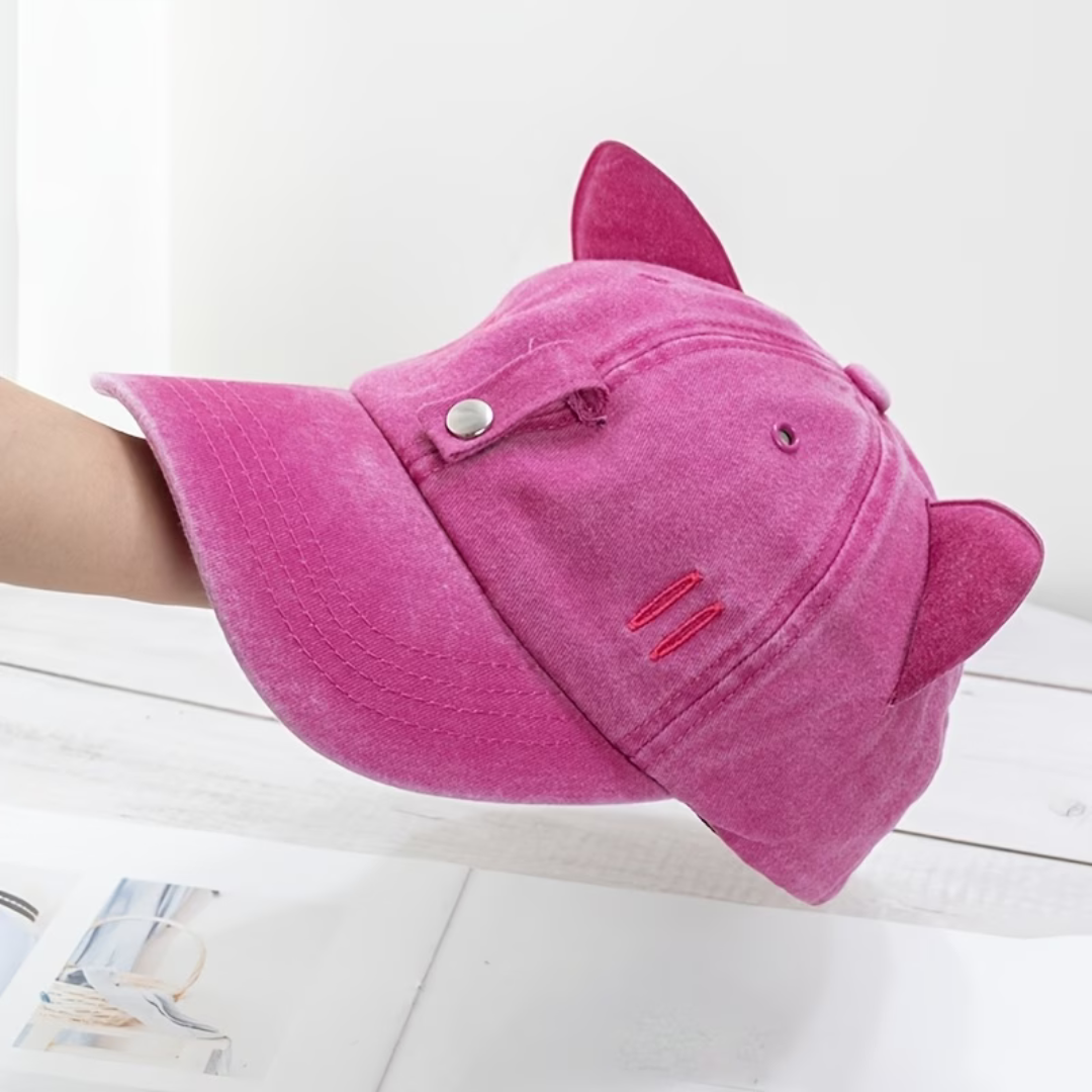 First Lens Kitty Pop Sunglass Cap Pink A079