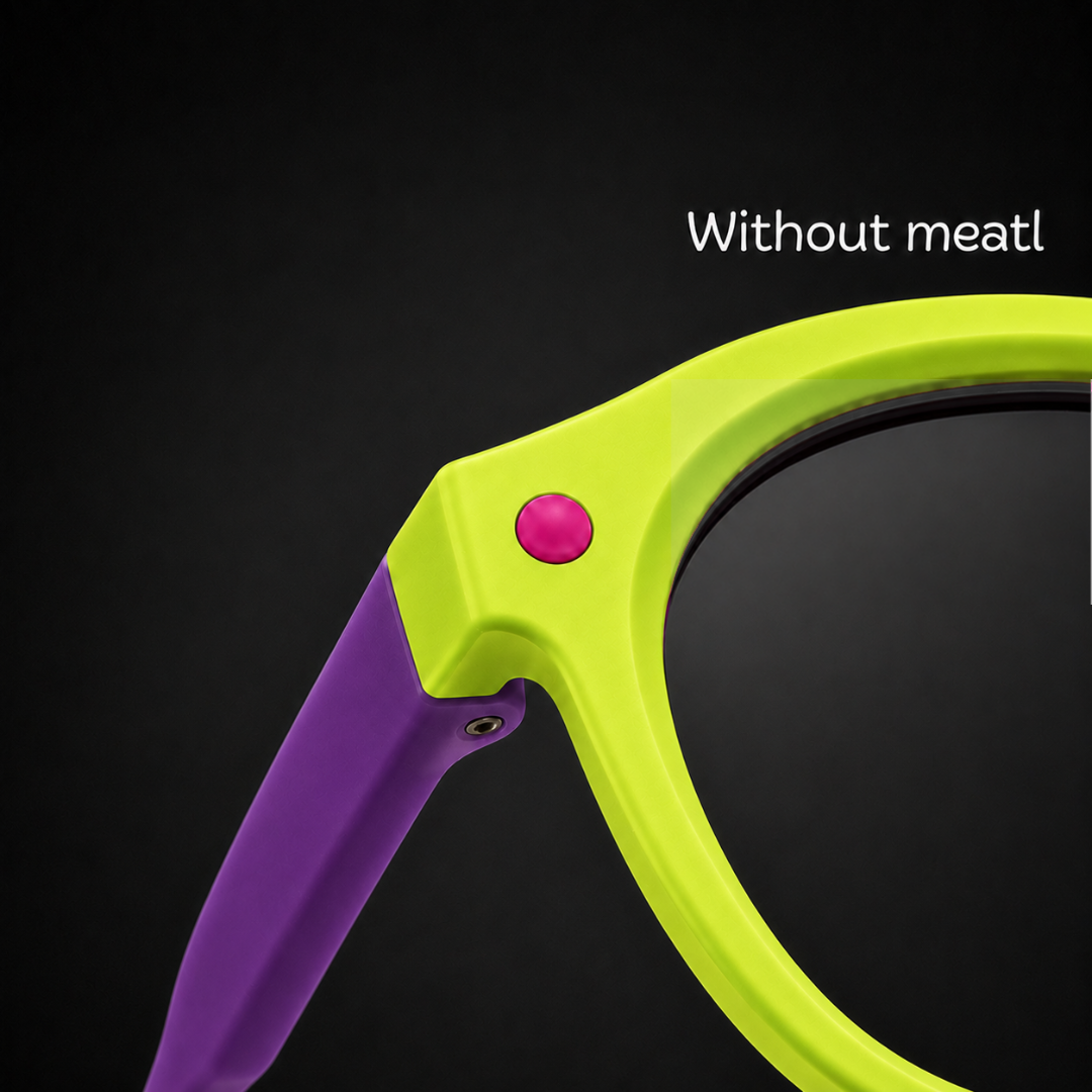 First Lens Little Explorer Kids Blue Light Computer Glasses Lime Green & Purple - B276