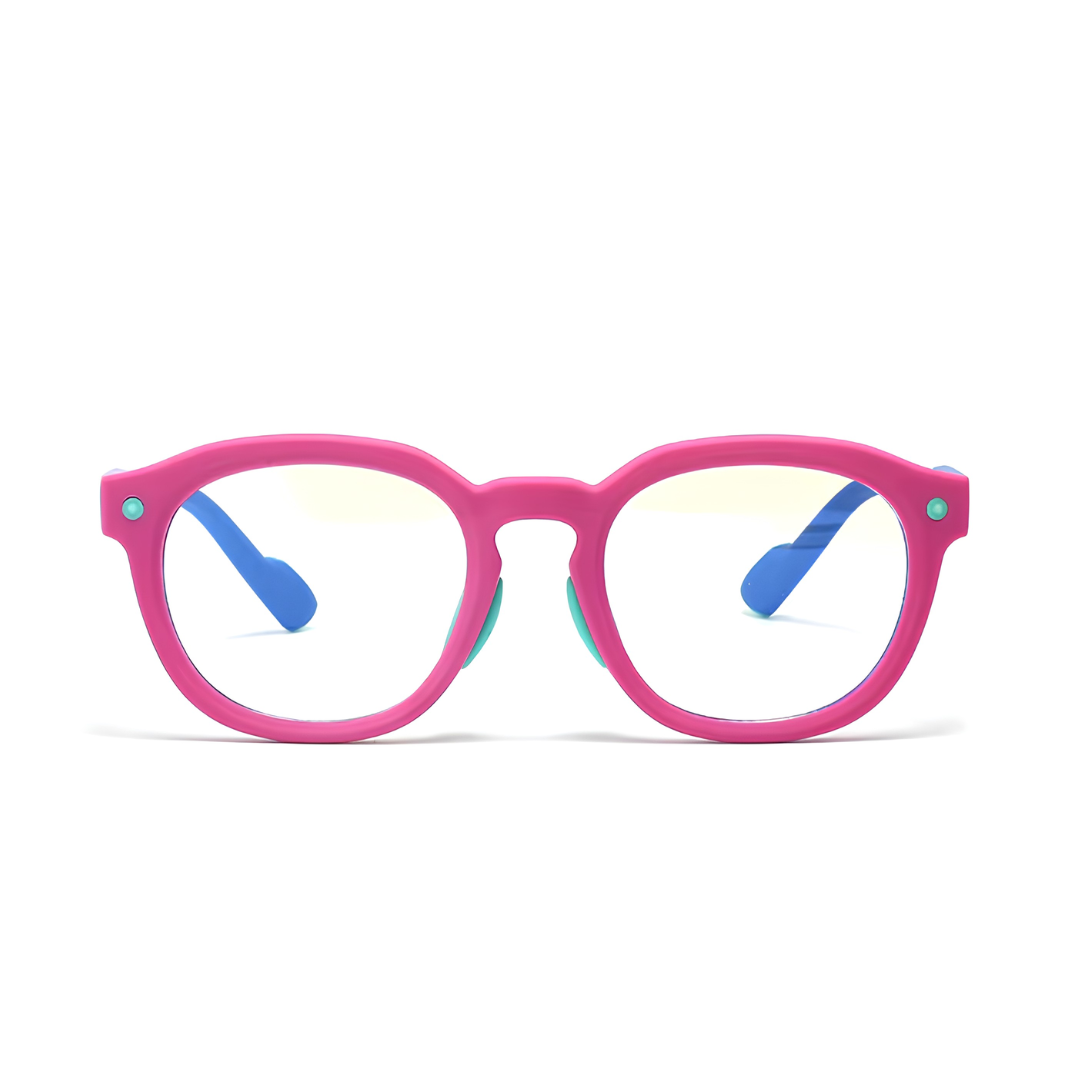 First Lens Little Explorer Kids Blue Light Computer Glasses Pink & Blue - B274