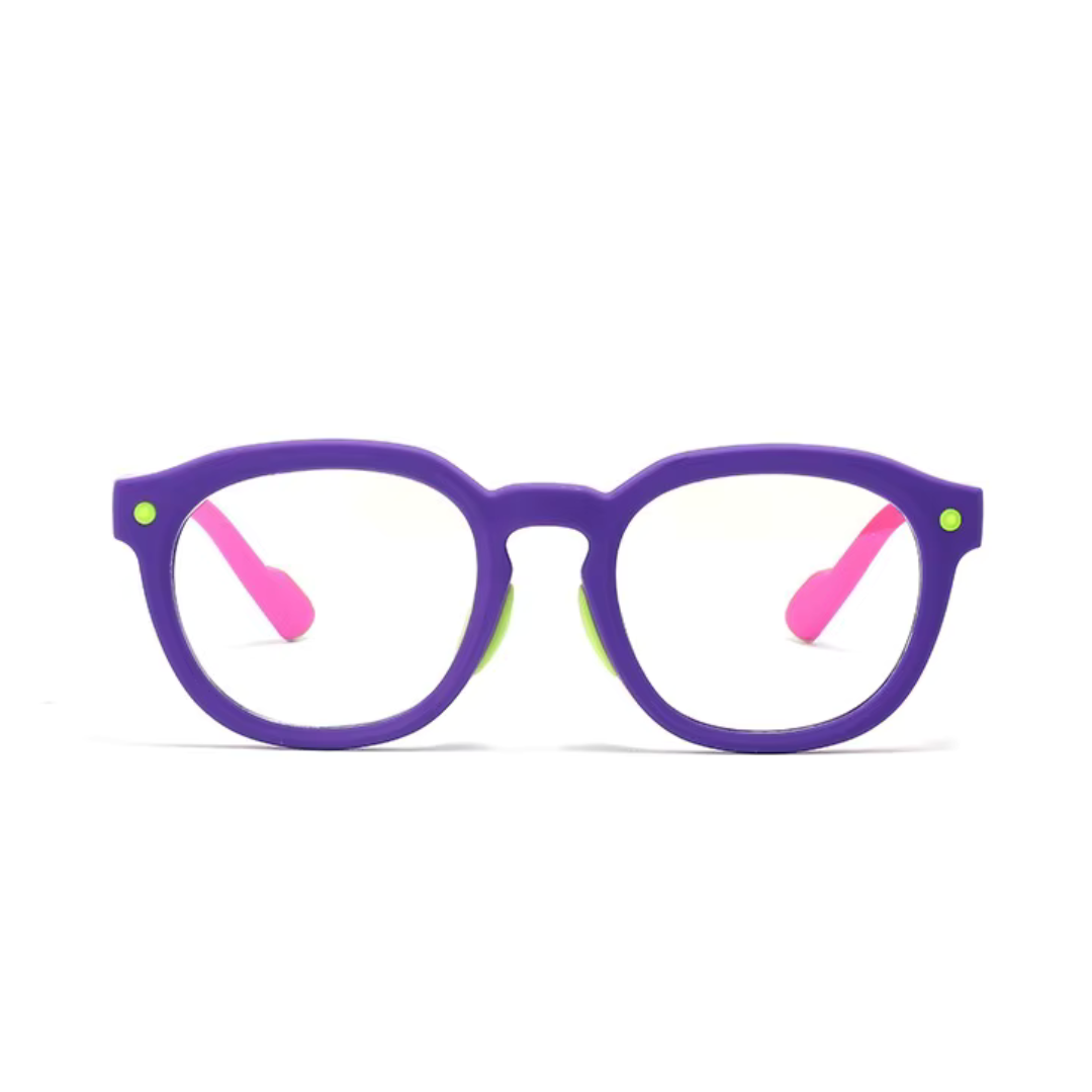 First Lens Little Explorer Kids Blue Light Computer Glasses Purple & Pink - B275