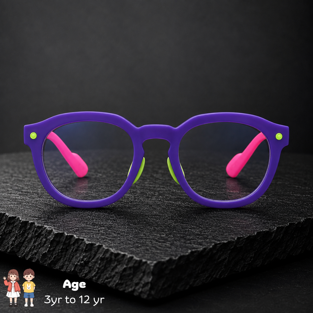 First Lens Little Explorer Kids Blue Light Computer Glasses Purple & Pink - B275