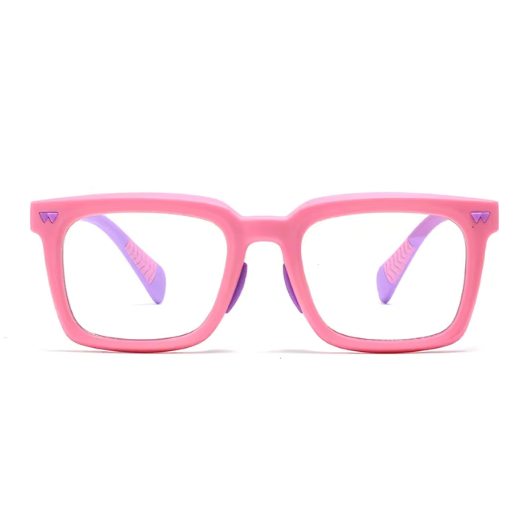First Lens Little Star Kids Blue Light Computer Glasses Pink & Purple - B280