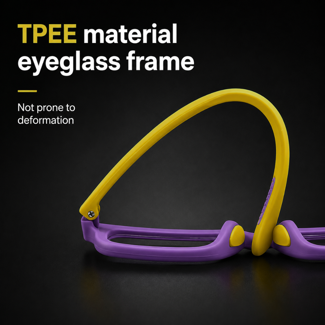 First Lens Little Star Kids Blue Light Computer Glasses Purple & Yellow - B277