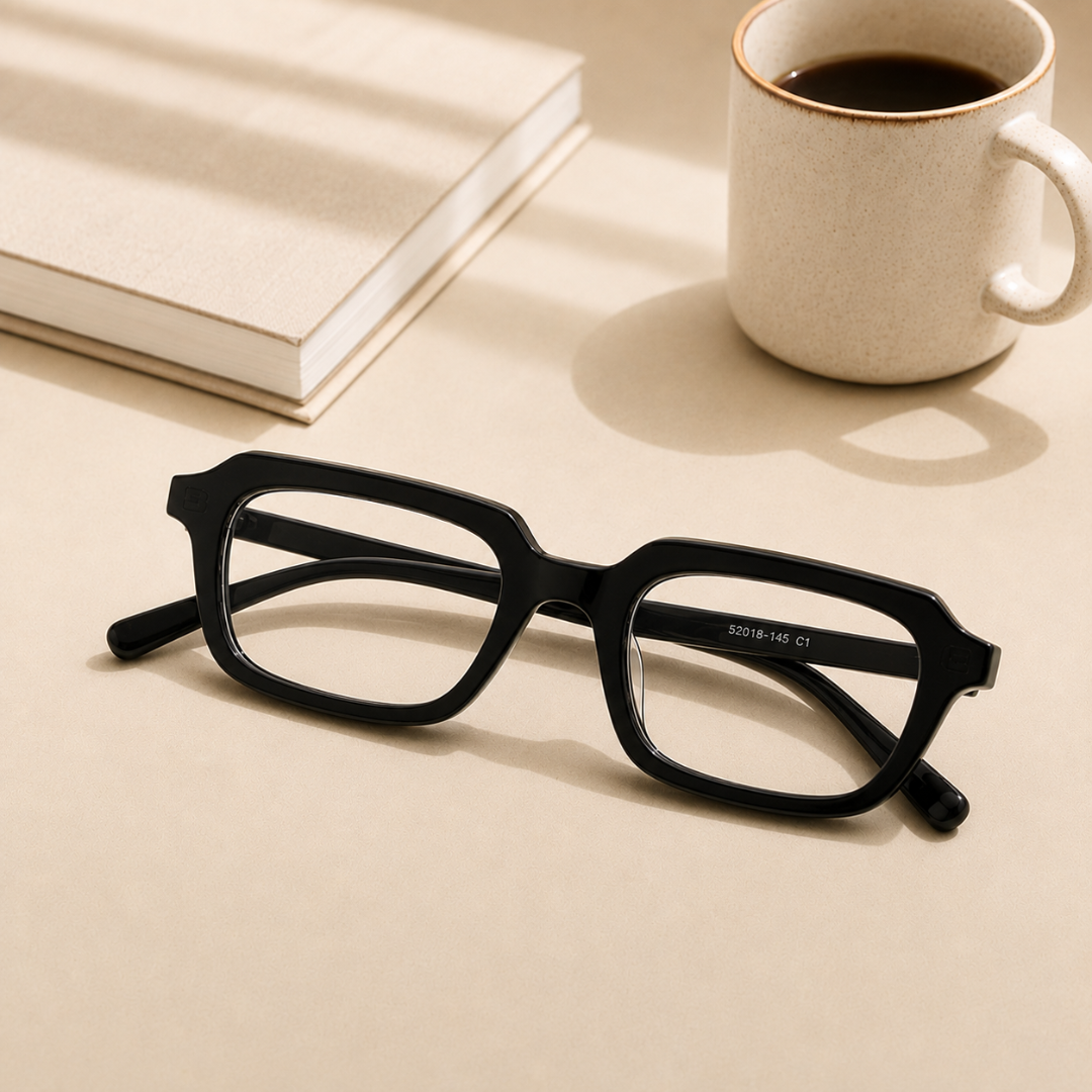 First Lens Monaco Blue Light Computer Glasses Black B287