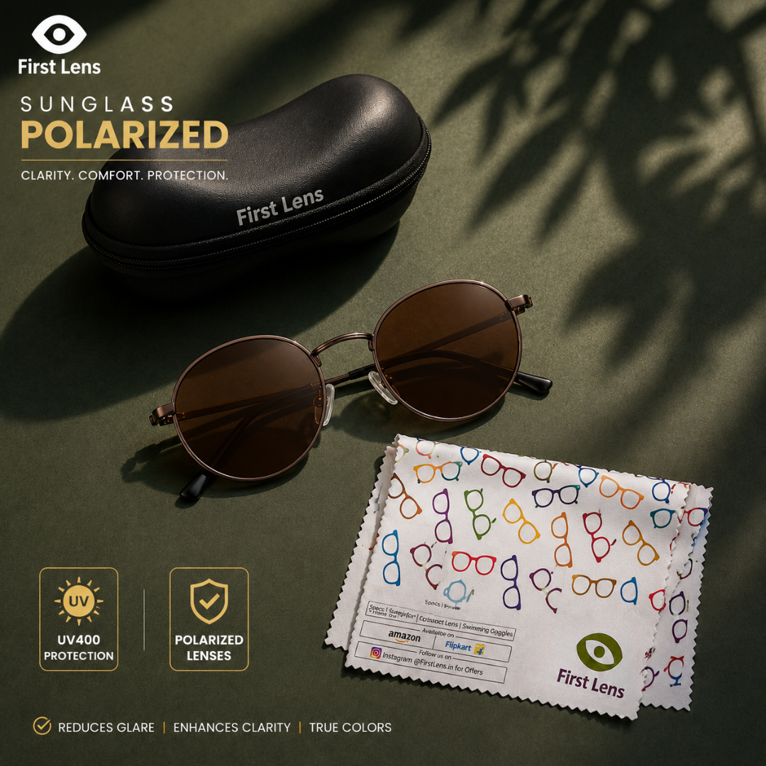 First Lens Musgrav Polarized Sunglasses Coffee Brown S496
