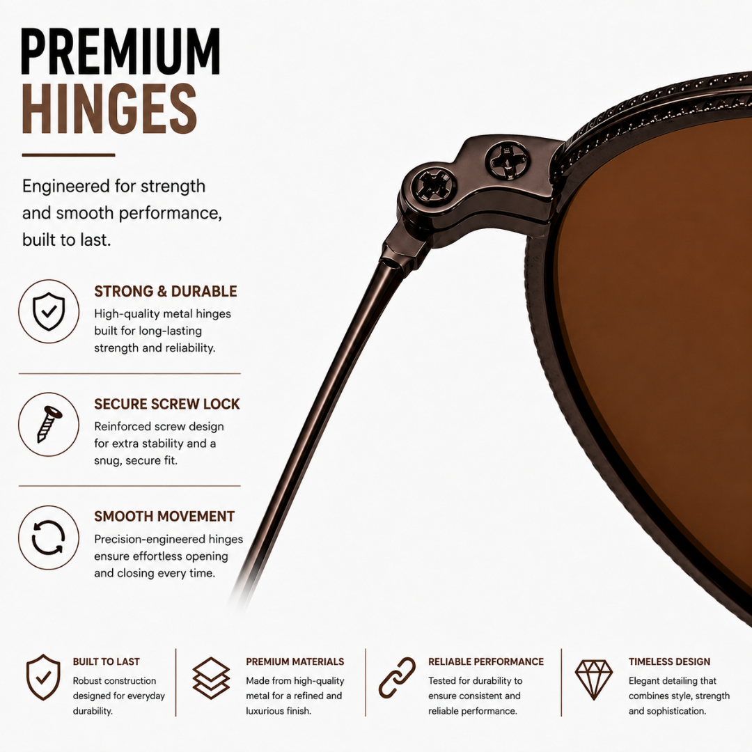 First Lens Musgrav Polarized Sunglasses Coffee Brown S496