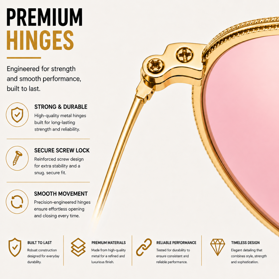 First Lens Polarized Mirrored Sunglasses Pink Gold S510