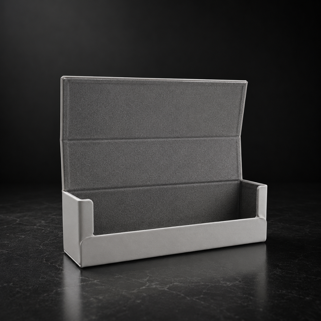 First Lens Premium Hard Shell Eyeglass Case – Grey