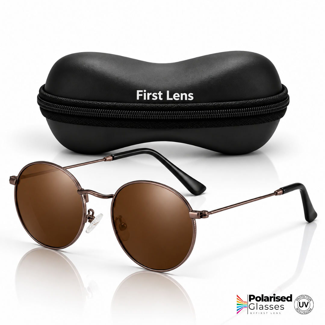 First Lens Willow Polarized Sunglasses Coffee Brown S496