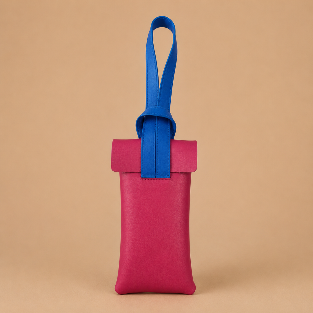 First Lens Zorven Sunglass Case Hot Pink & Blue A092